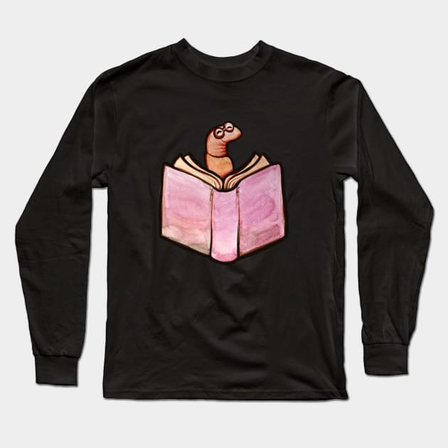 Bookworm Long Sleeve T-Shirt by bubbsnugg